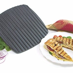 Norpro Italian Panini Sandwich Press And Steak Chicken Grill Cast Iron New 8.5 inch