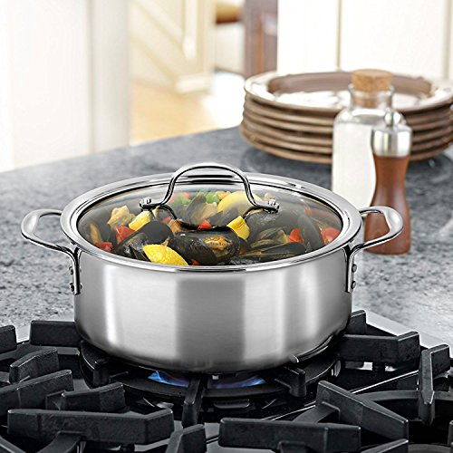 Calphalon Tri-Ply Stainless Steel Cookware, Dutch Oven, 5-quart