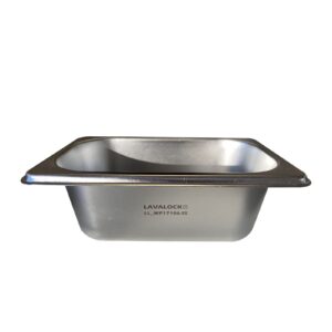 LavaLock 7-3/8" x 4-3/8" x 2-1/2" Stainless Steel Water Pan, (7 x 4 x 3) Grease Pan, Drip Pan, Food Serving Tray