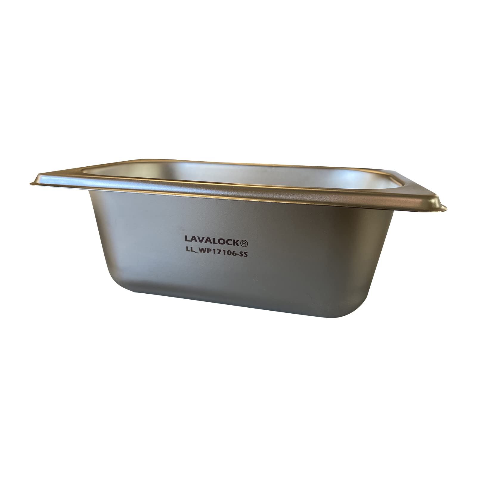 LavaLock 7-3/8" x 4-3/8" x 2-1/2" Stainless Steel Water Pan, (7 x 4 x 3) Grease Pan, Drip Pan, Food Serving Tray