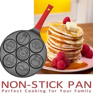 Pancake Molds for Kids, Egg Pan, Silver Dollar Pancake Pan Nonstick Pancake Griddle Egg Cooker Omelette Breakfast Pan Animal Mini Pancakes Maker Crepe Pan Sarten Para Pancakes Niños