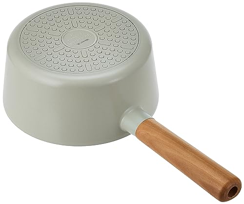 NEOFLAM FIKA Sauce Pan for Stovetops and Induction | Wood Handle and Glass Lid | Made in Korea (7" / 1.7qt)