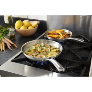 Calphalon Classic Stainless Steel Cookware, Fry Pan, 2-piece