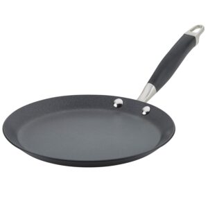 Anolon Advanced Home Hard Anodized Nonstick Crepe Pan, 9.5 Inch, Onyx