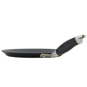 Anolon Advanced Home Hard Anodized Nonstick Crepe Pan, 9.5 Inch, Onyx