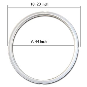 TamBee 8 Quart Pressure Cooker Silicone Sealing Ring Rubber Gasket Set Universal Replacement Floater and Sealer for Power Pressure Cookers Set of 9