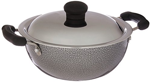 Prestige Manttra Omega Select Plus 200 Deep Fry pan, Kadai, Indian kadhai, Small, Black