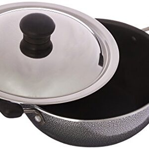 Prestige Manttra Omega Select Plus 200 Deep Fry pan, Kadai, Indian kadhai, Small, Black