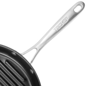 TECHEF - Onyx Collection, 12-Inch Grill Pan, coated with New Teflon Platinum Non-Stick Coating (PFOA Free) (12-inch)