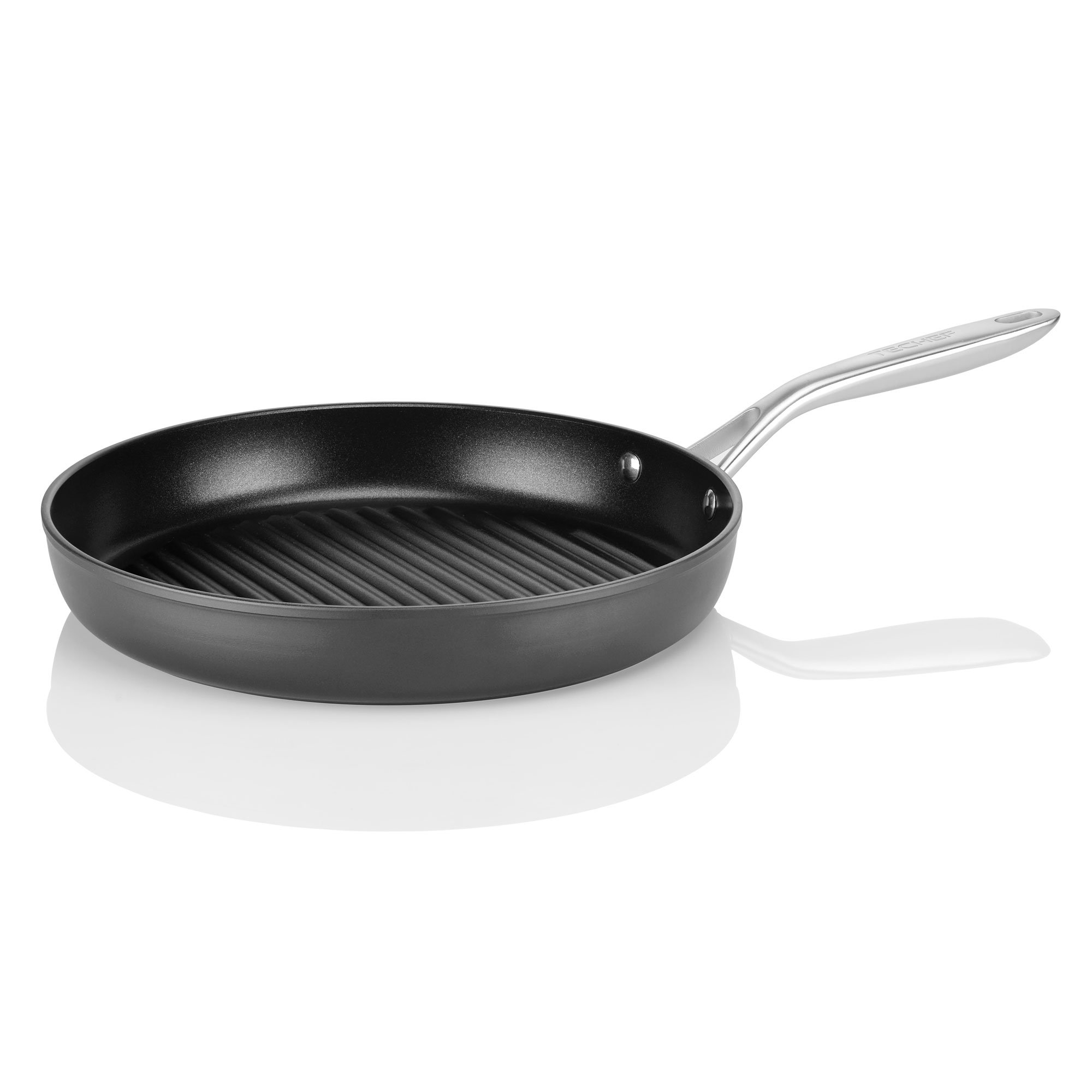 TECHEF - Onyx Collection, 12-Inch Grill Pan, coated with New Teflon Platinum Non-Stick Coating (PFOA Free) (12-inch)