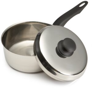 good cook 1.5 quart stainless steel sauce pan with lid
