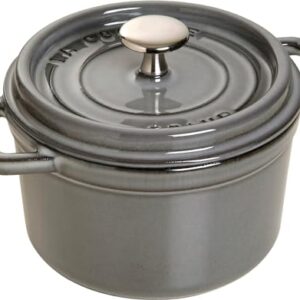 STAUB Mini Round Dutch Oven 0.75-Quart Graphite Grey (Stove)