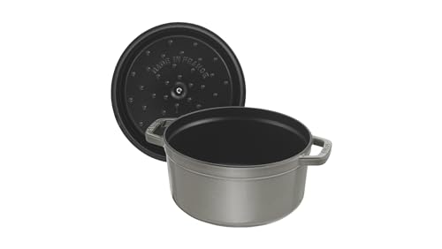 STAUB Mini Round Dutch Oven 0.75-Quart Graphite Grey (Stove)