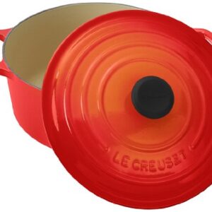 Le Creuset Enameled Cast Iron Signature Round Dutch Oven, 5.5 qt., Flame