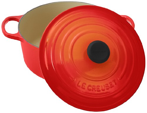 Le Creuset Enameled Cast Iron Signature Round Dutch Oven, 5.5 qt., Flame