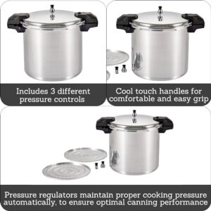 Mirro Pressure Cooker, 22 Quart, Silver