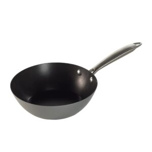 nordic ware superior steel spun wok, 8.5 -inch,16400,black