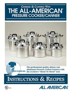 all american pressure cooker instruction and recipe book.
