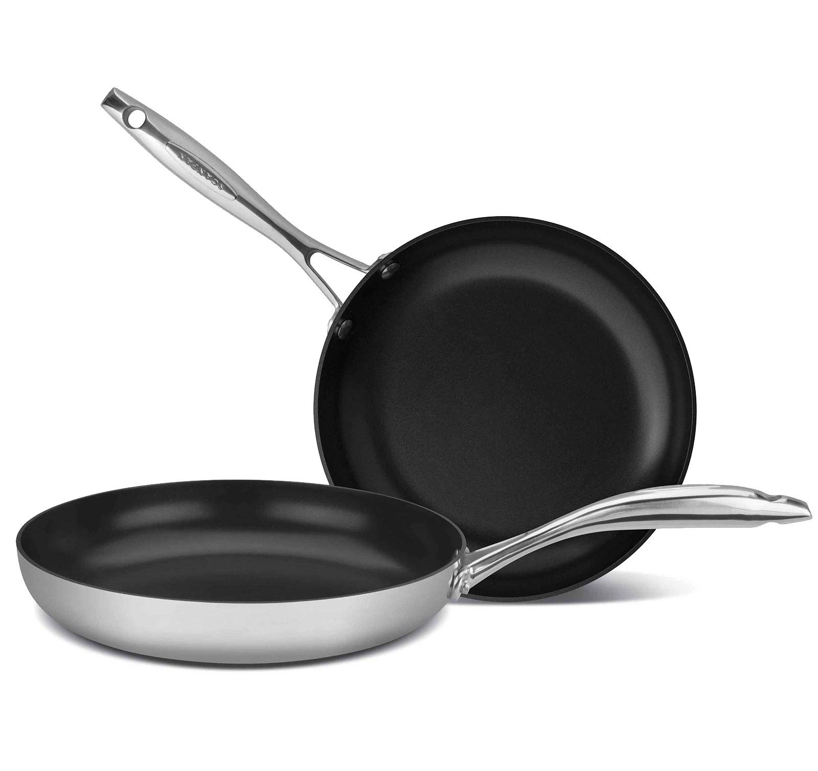 Scanpan HaptIQ Stainless Steel-Aluminum 8 and 10.25 Inch 2-Piece Fry Pan Set