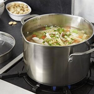 Calphalon Classic Stainless Steel Cookware, Stock Pot, 6-quart