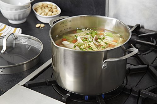 Calphalon Classic Stainless Steel Cookware, Stock Pot, 6-quart