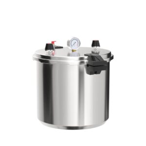 Wantjoin Pressure Cooker, Pressure Pot with Pressure Control for Home Kitchen or Restraurant, Commercial Pressure Cooker with Gauge (23QT), Aluminum