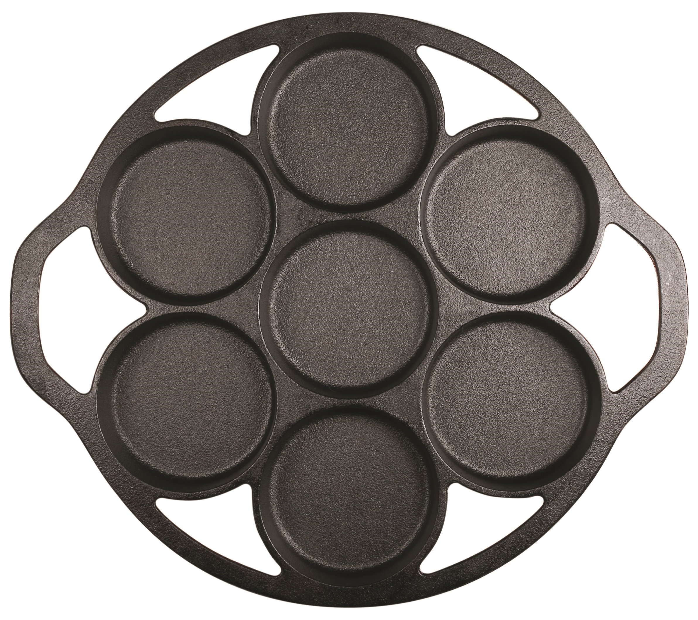 Lodge Cast Iron Mini Cake Pan. Pre-seasoned Cast Iron Cake Pan for Baking Biscuits, Desserts, and Cupcakes.