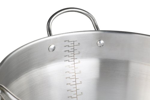 Kitchencraft Home Made Stainless Steel Maslin Pan With Handle, 9 Litre