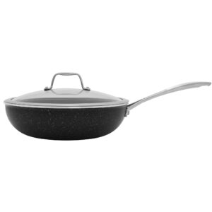 henckels capri notte 11-inch aluminum nonstick perfect pan with lid
