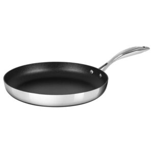 scanpan stainless steel-aluminum haptiq 12.5-inch fry pan