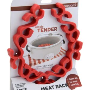 Prepara Silicone Meat Rack , Red