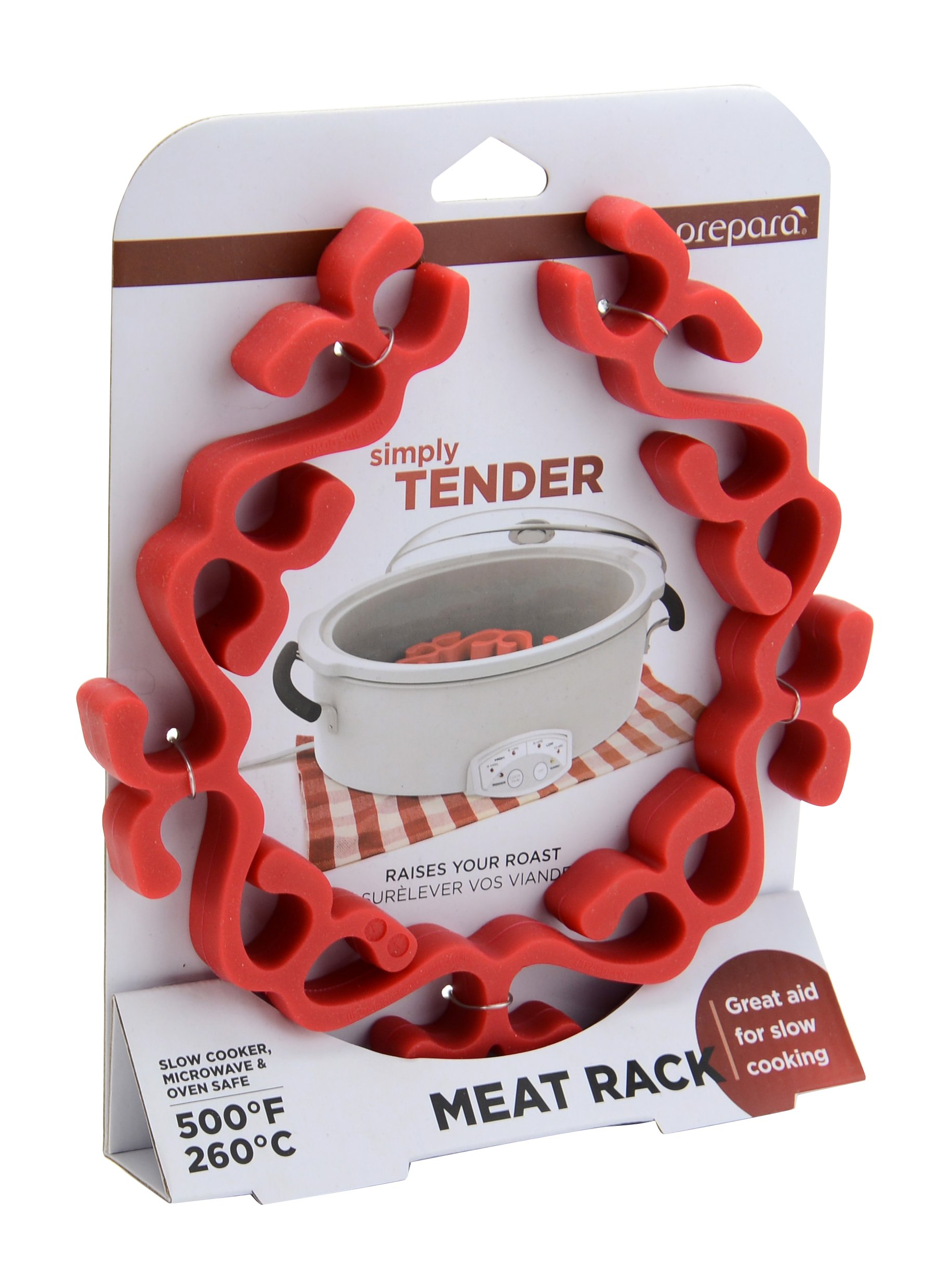 Prepara Silicone Meat Rack , Red