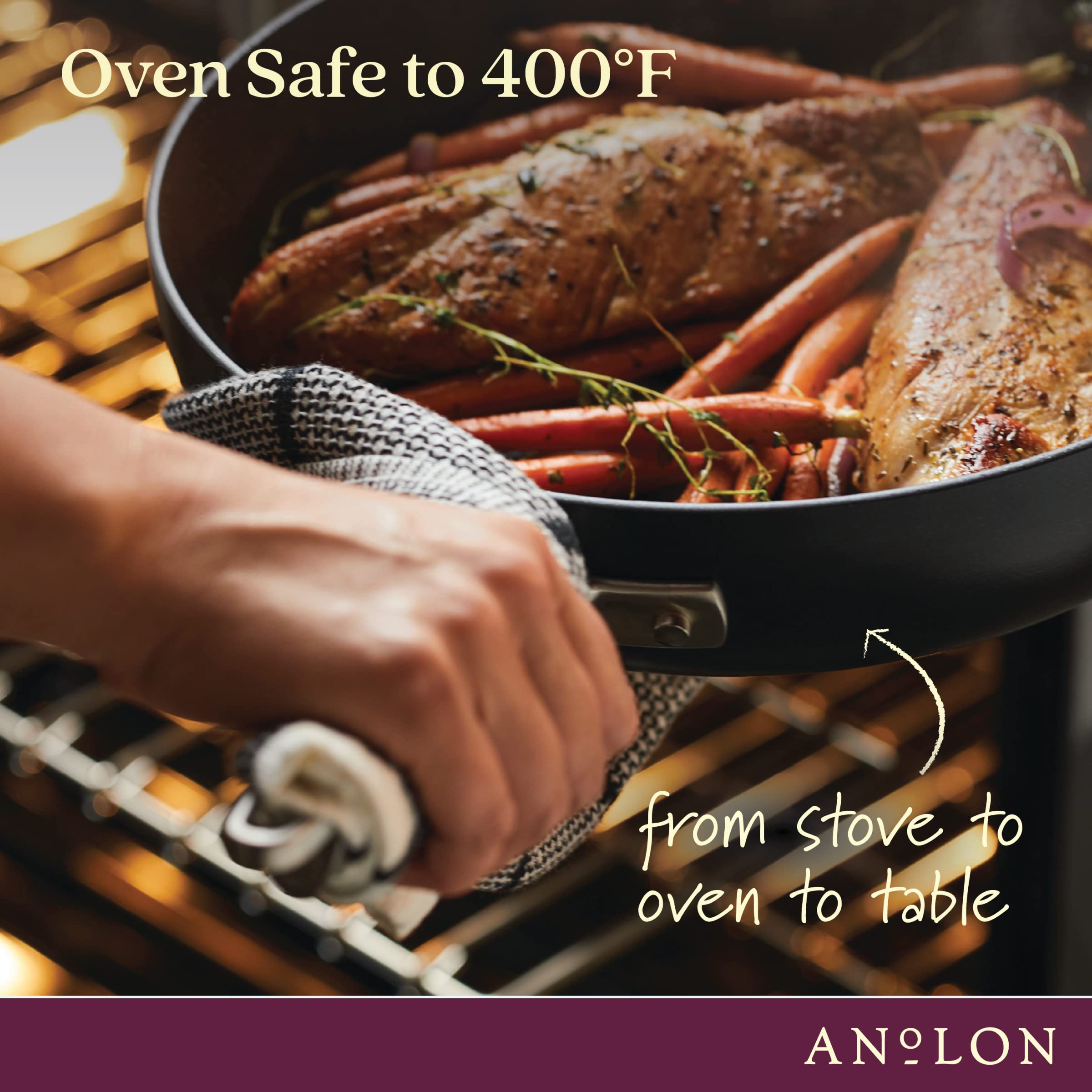 Anolon Advanced Home Hard Anodized Nonstick Sauce Pan/Saucepan with Straining and Lid, 2 Quart (2 Qt Straining Saucepan, Onyx)