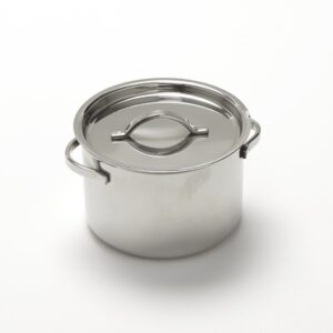 american metalcraft mpl8 stainless steel mini pot with lid, 8 oz.
