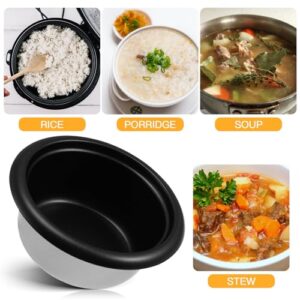 DOITOOL 1.5L Universal Inner Pot Rice Cooker Inner Pot Non-Stick Inner Cooking Pot Rice Cooker Rice Cooker Replacement Parts 8.26 x 8.26 x 3.54 inch