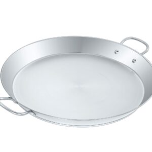 Concord Premium Stainless Steel Paella Pan with Heavy Duty Triply Bottom (16" (40 CM))