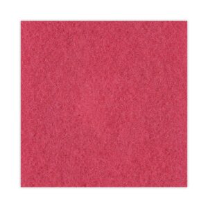 Boardwalk BWK4019RED 19 in. Diameter Buffing Floor Pads - Red (5/Carton)