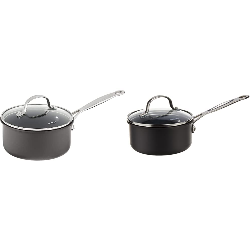 Cuisinart Chef's Classic Nonstick Hard-Anodized Saucepans (1.5-Quart, 1-Quart) Bundle