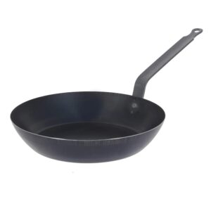 de buyer la lyonnaise blue carbon steel fry pan - 10.25” - ideal for browning, simmering, searing & reheating - naturally nonstick - made in france
