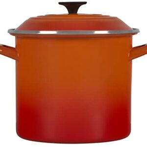 Le Creuset Enamel On Steel Stockpot, 8 qt., Flame