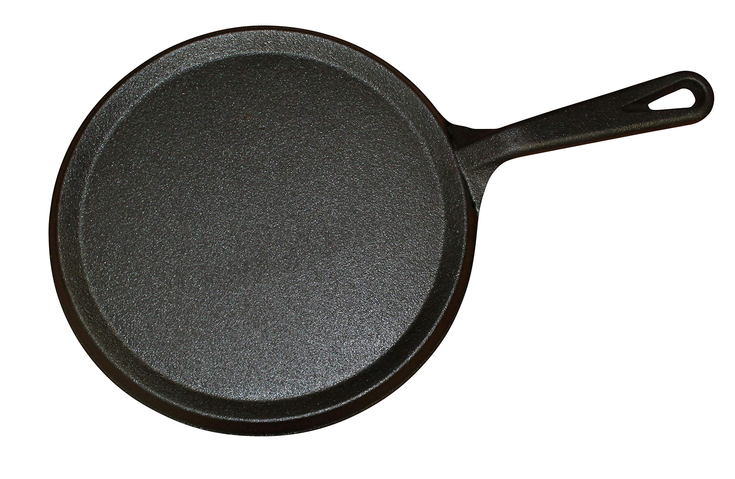 IMUSA USA Preseasoned Cast Iron Comal 9.5-Inch, Black