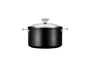 le creuset toughened nonstick pro stockpot with glass lid, 6.3 qt.