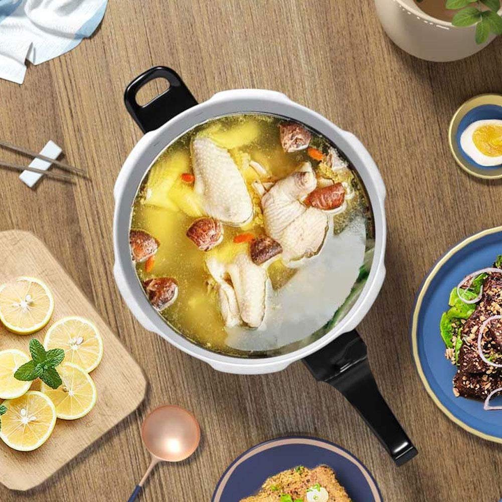 4L/5L Pressure Cooker Stainless Steel Cooking-Pot Gas Steamer Electric Ceramic Stove Safety Pressure Cooker for Household Restaurant(20cm)