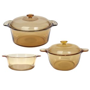 visions 5-piece dutch oven cookware set with 5l stewpot