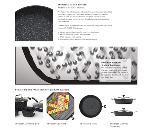 THE ROCK by Starfrit 12" Fry Pan, Black