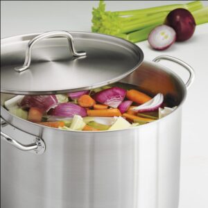 Tramontina Covered Stock Pot Pro-Line Stainless Steel 16-Quart, 80117/580DS