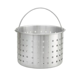 winco winware aluminum steamer basket only - fits 20 quart stock pot - 1 each.,silver