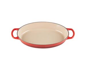 le creuset enameled cast iron signature oval baker, 1 qt. (9.5"), cerise (cherry