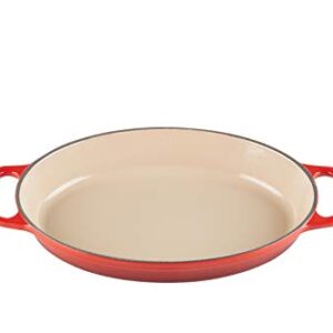 Le Creuset Enameled Cast Iron Signature Oval Baker, 1 qt. (9.5"), Cerise (Cherry