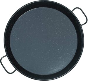 mabel home 23.5 inch / 60cm enamaled steel paella pan, 23.5" (60cm)